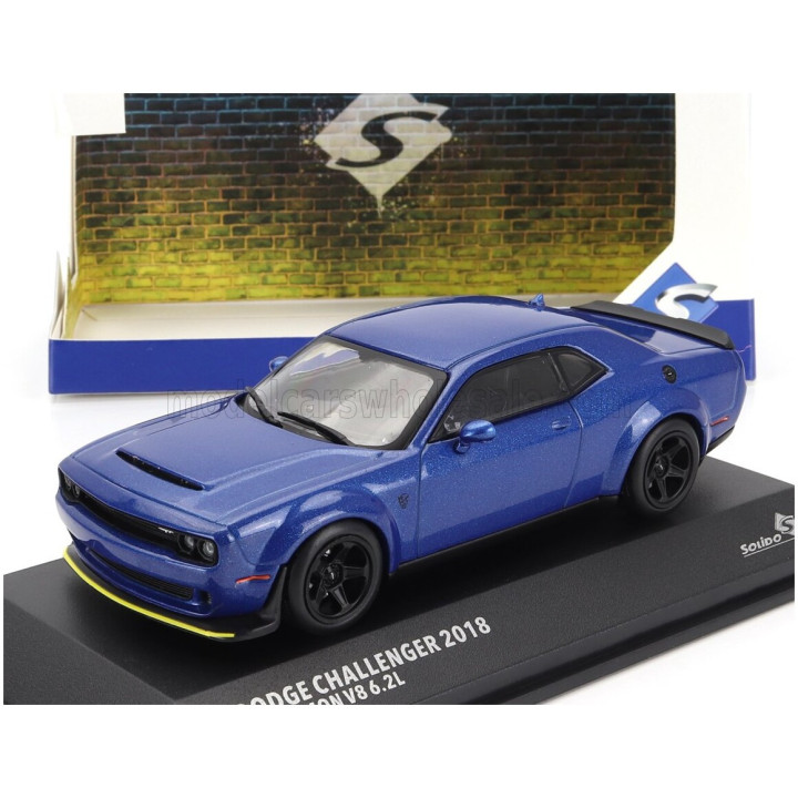 SOLIDO DODGE CHALLENGER SRT COUPE 2018 - BLUE 1/43