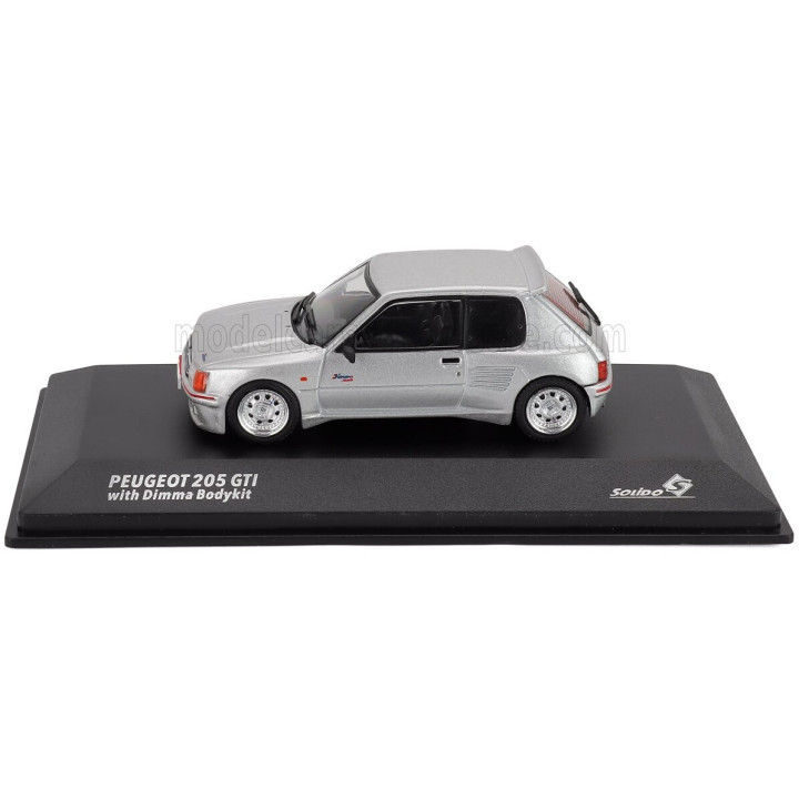 SOLIDO PEUGEOT 205 GTi DIMMA BODY KIT 1992 - SILVER 1/43