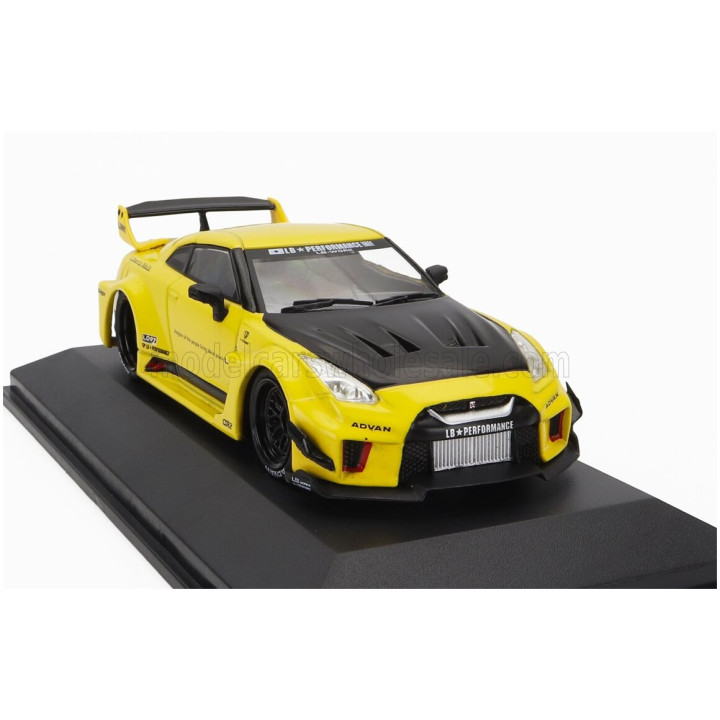 SOLIDO NISSAN GT-R (R35) LB WORKS SILHOUETTE COUPE 2019 - YELLOW BLACK 1/43