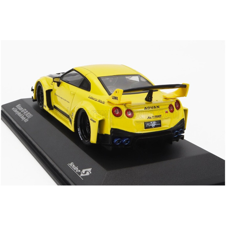 SOLIDO NISSAN GT-R (R35) LB WORKS SILHOUETTE COUPE 2019 - YELLOW BLACK 1/43