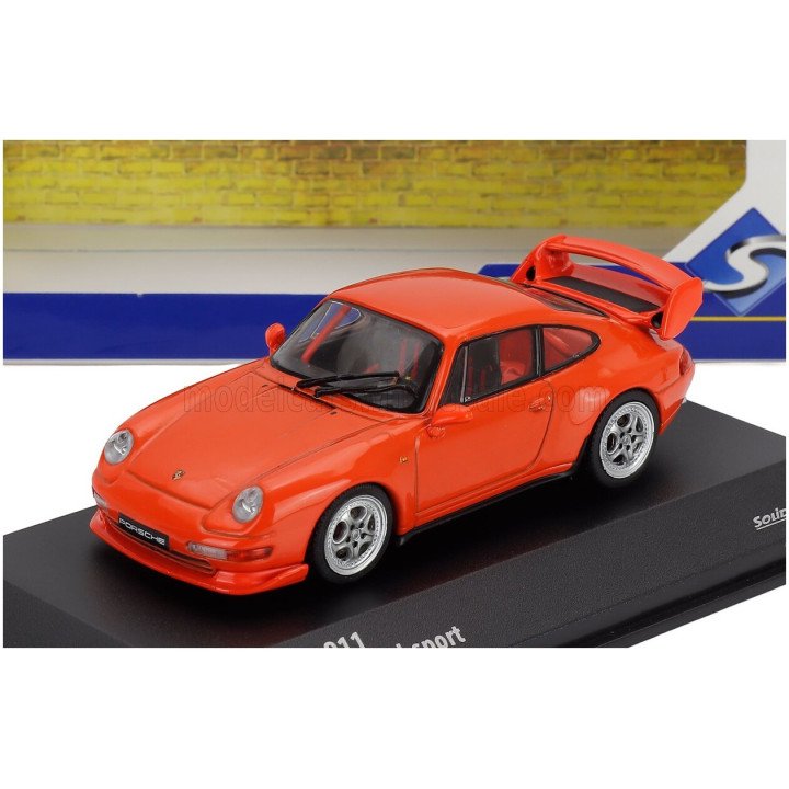 SOLIDO PORSCHE 911 993 RS CLUBSPORT COUPE 1995 - ORANGE 1/43