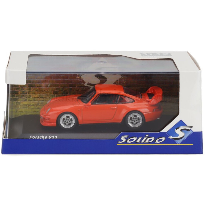 SOLIDO PORSCHE 911 993 RS CLUBSPORT COUPE 1995 - ORANGE 1/43