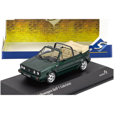 SOLIDO VOLKSWAGEN GOLF MKI SPORTLINE CABRIOLET OPEN 1992 - GREEN 1/43