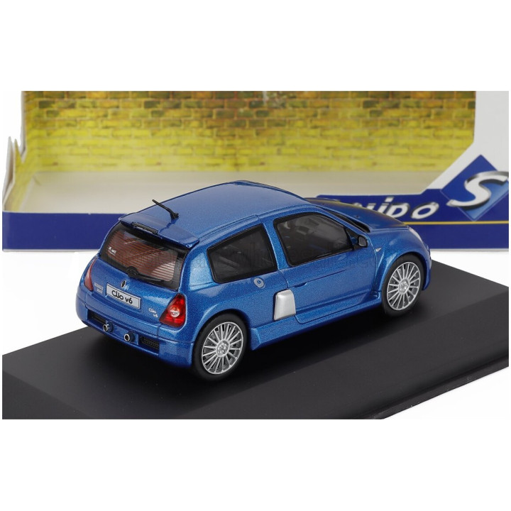 SOLIDO RENAULT CLIO SPORT V6 PHASE II 2003 - BLUE 1/43