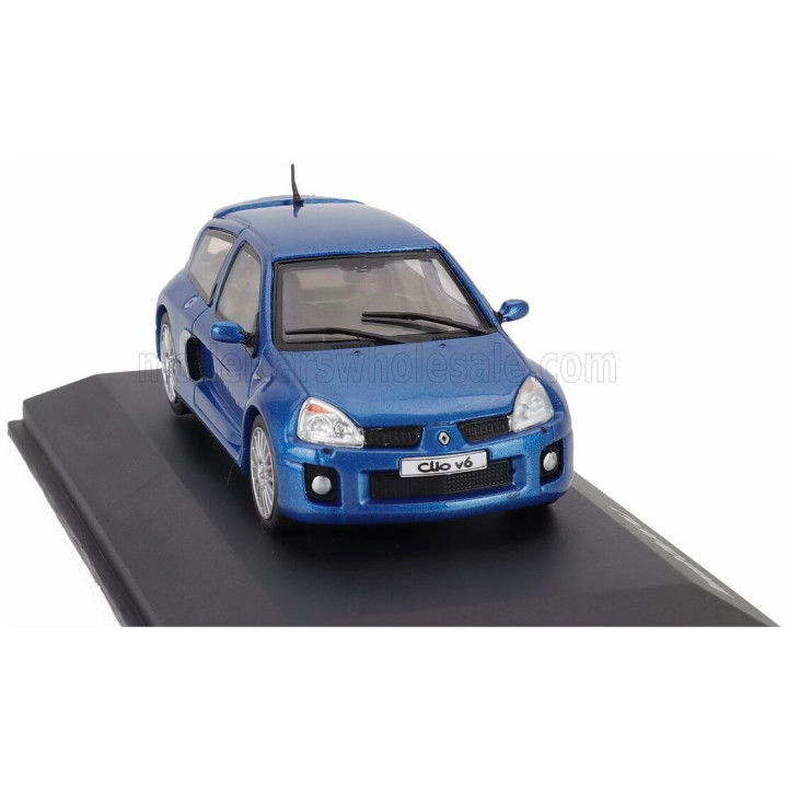 SOLIDO RENAULT CLIO SPORT V6 PHASE II 2003 - BLUE 1/43