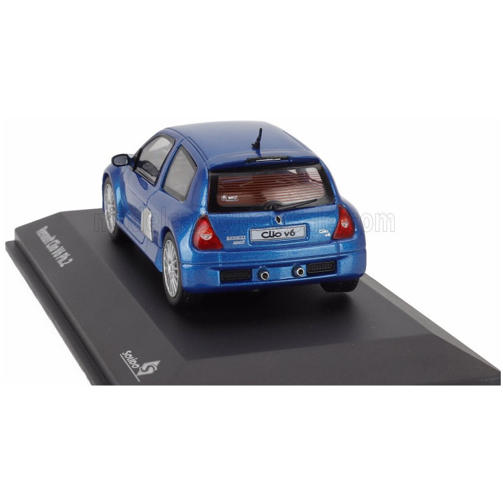 SOLIDO RENAULT CLIO SPORT V6 PHASE II 2003 - BLUE 1/43
