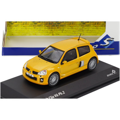 SOLIDO RENAULT CLIO SPORT V6 PHASE II 2003 - YELLOW 1/43