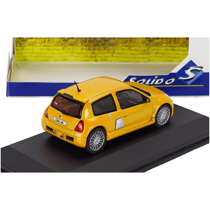 SOLIDO RENAULT CLIO SPORT V6 PHASE II 2003 - YELLOW 1/43