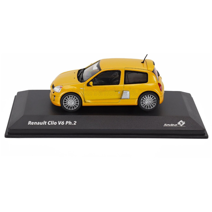 SOLIDO RENAULT CLIO SPORT V6 PHASE II 2003 - YELLOW 1/43