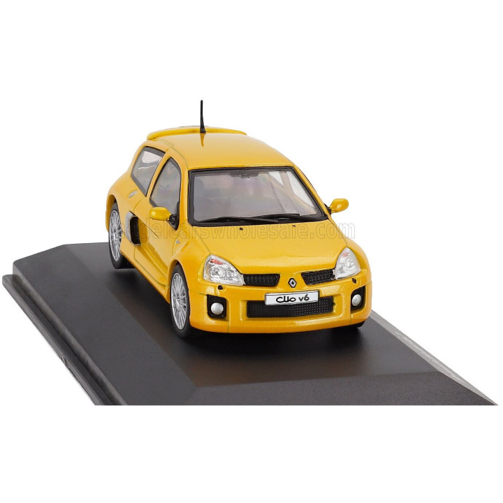 SOLIDO RENAULT CLIO SPORT V6 PHASE II 2003 - YELLOW 1/43
