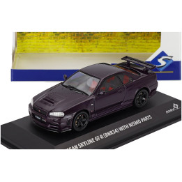 SOLIDO NISSAN SKYLINE GT-R (R34) Z-TUNE 1999 - PURPLE 1/43