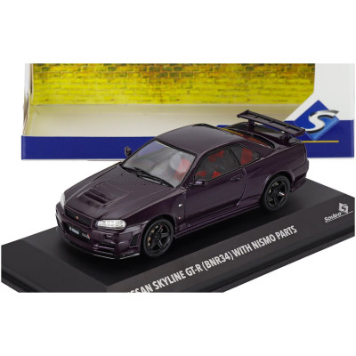 SOLIDO NISSAN SKYLINE GT-R (R34) Z-TUNE 1999 - PURPLE 1/43