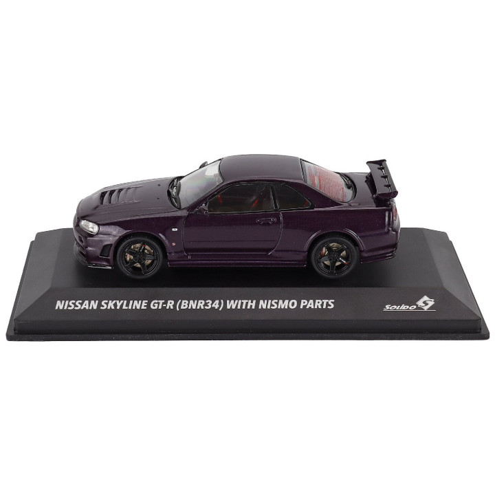 SOLIDO NISSAN SKYLINE GT-R (R34) Z-TUNE 1999 - PURPLE 1/43