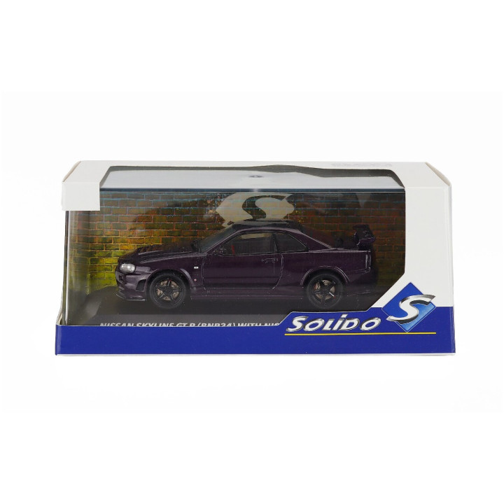 SOLIDO NISSAN SKYLINE GT-R (R34) Z-TUNE 1999 - PURPLE 1/43