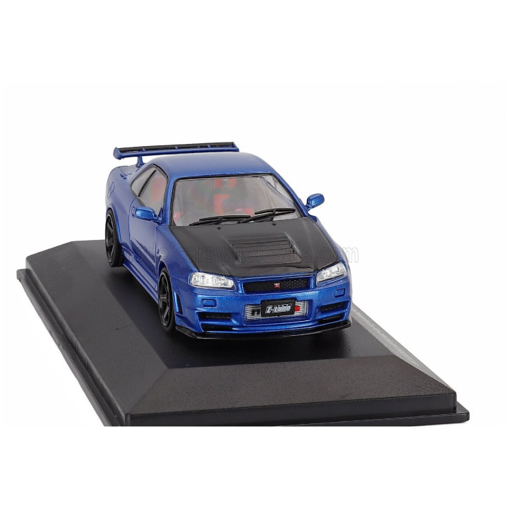 SOLIDO NISSAN SKYLINE GT-R (R34) Z-TUNE 1998 - BLUE 1/43