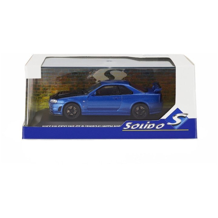 SOLIDO NISSAN SKYLINE GT-R (R34) Z-TUNE 1998 - BLUE 1/43