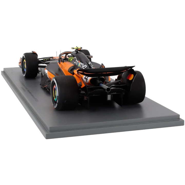 SPARK MODEL McLAREN F1 MCL39 TEAM MCLAREN N 4 WORLD CHAMPION WINNER MONACO GP 2025 LANDO NORRIS - ORANGE BLACK 1/18