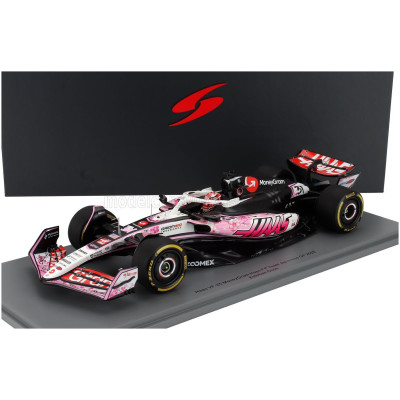 SPARK MODEL HAAS F1 VF-25 TEAM MONEYGRAM HAAS N 31 JAPAN GP 2025 ESTEBAN OCON - WHITE BLACK PINK 1/18