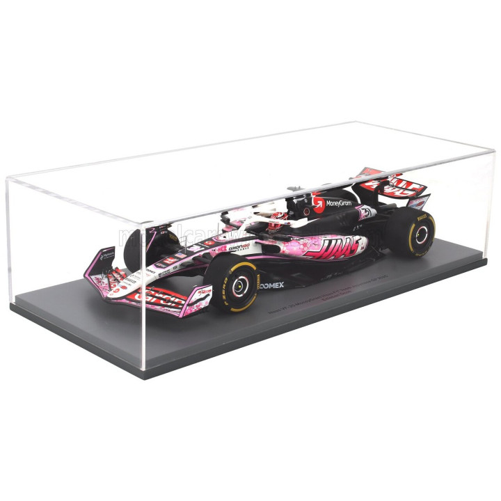 SPARK MODEL HAAS F1 VF-25 TEAM MONEYGRAM HAAS N 31 JAPAN GP 2025 ESTEBAN OCON - WHITE BLACK PINK 1/18