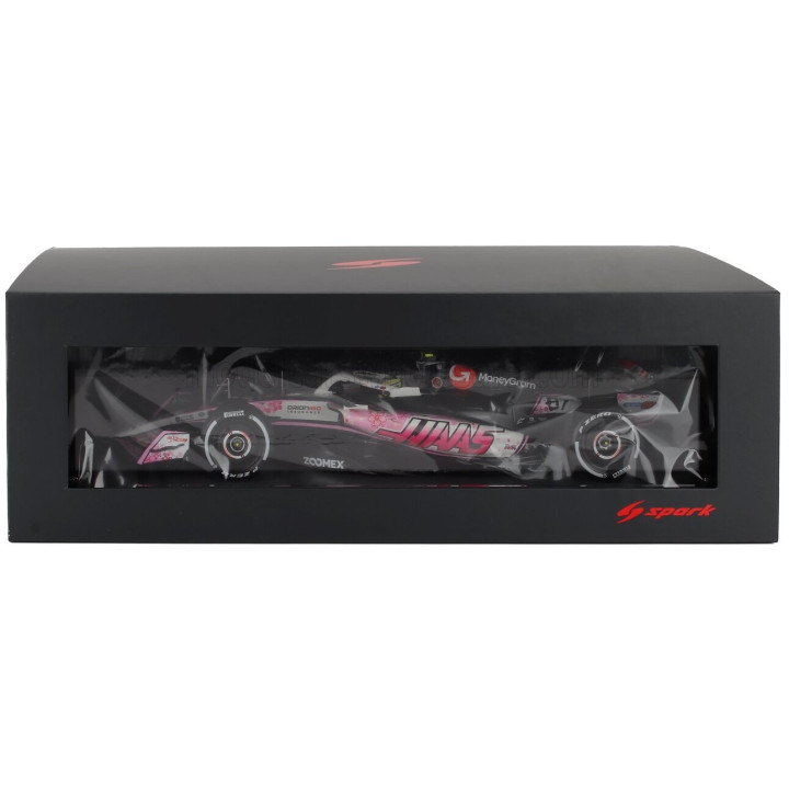 SPARK MODEL HAAS F1 VF-25 TEAM MONEYGRAM HAAS N 87 JAPAN GP 2025 OLIVER BEARMAN - WHITE BLACK RED 1/18