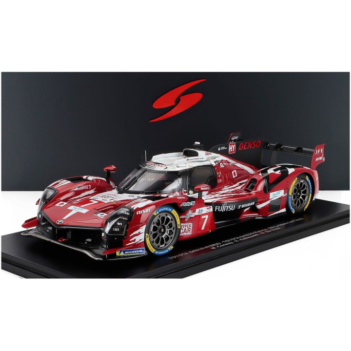 SPARK MODEL TOYOTA GR010 3.5L V6 TEAM GAZOO RACING N 7 5th 24h LE MANS 2025 MIKE CONWAY - KAMUI KOBAYASHI - NYCK DE VRIES - RED