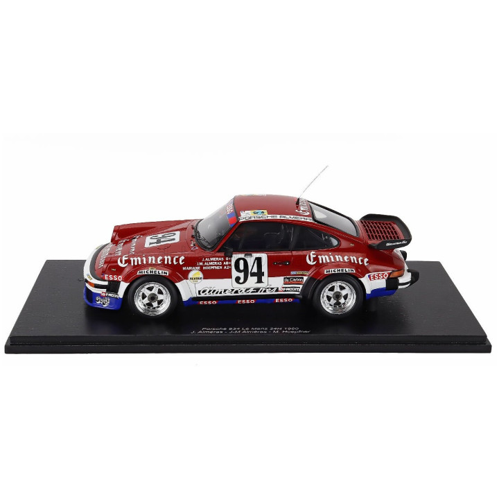 SPARK MODEL PORSCHE 911 934 3.3L TURBO TEAM EQUIPE ALMERAS FRERES N 94 24h LE MANS 1980 JACQUES ALMERAS - JEAN MARIE ALMERAS