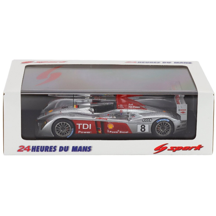 SPARK MODEL AUDI R10 TDI 5.5L TURBO V12 TEAM AUDI SPORT JOEST N 8 WINNER 24h LE MANS 2006 FRANK BIELA - MARCO WERNER - EMANUELE