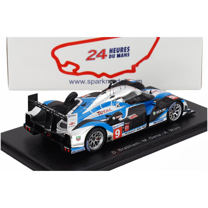 SPARK MODEL PEUGEOT 908 HDI FAP 5.5L TURBO V12 TEAM PEUGEOT SPORT TOTAL N 9 WINNER 24h LE MANS 2009 DAVID BRABHAM - MARC GENE