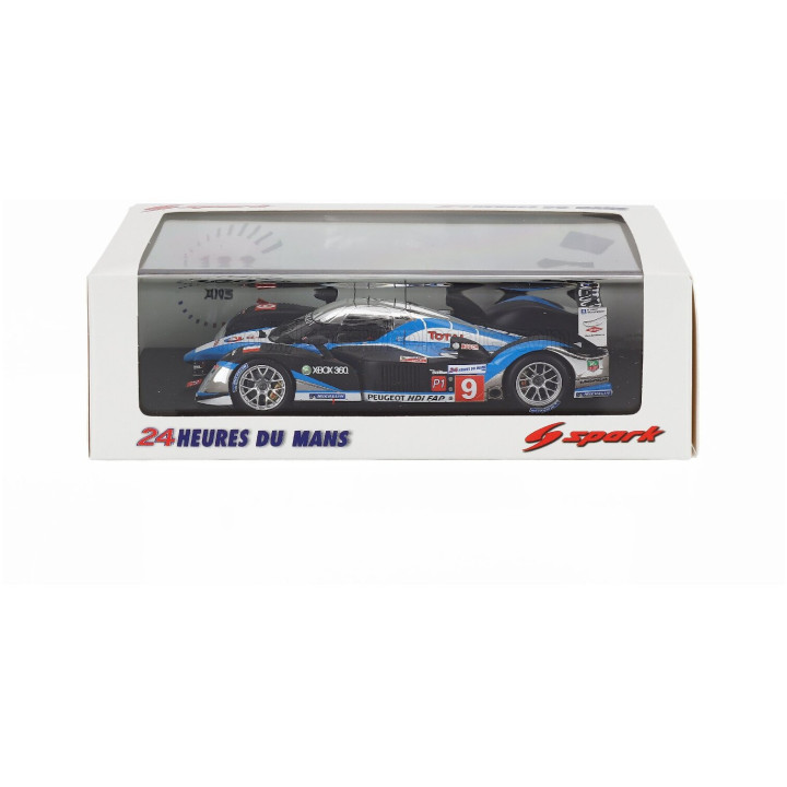 SPARK MODEL PEUGEOT 908 HDI FAP 5.5L TURBO V12 TEAM PEUGEOT SPORT TOTAL N 9 WINNER 24h LE MANS 2009 DAVID BRABHAM - MARC GENE