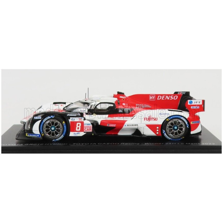 SPARK MODEL TOYOTA GR010 3.5L TURBO HYBRID V6 TEAM TOYOTA GAZOO RACING N 8 WINNER 24h LE MANS 2022 S.BUEMI - B.HARTLEY