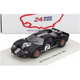 SPARK MODEL FORD USA GT40 MKII 7.0L V8 TEAM SHELBY AMERICAN INC. N 2 WINNER 24h LE MANS 1966 BRUCE McLAREN - CHRIS AMON - BLACK