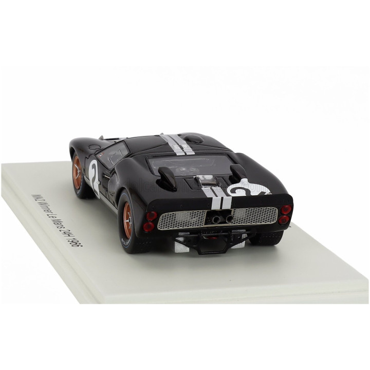 SPARK MODEL FORD USA GT40 MKII 7.0L V8 TEAM SHELBY AMERICAN INC. N 2 WINNER 24h LE MANS 1966 BRUCE McLAREN - CHRIS AMON - BLACK