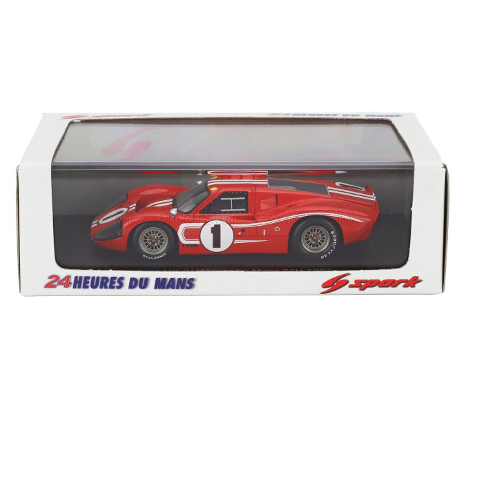 SPARK MODEL FORD USA GT40 MKIV 7.0L V8 TEAM SHELBY AMERICAN INC. N 1 WINNER 24h LE MANS 1967 ANTHONY JOSEPH FOYT - D.GURNEY