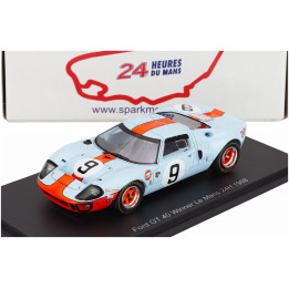 SPARK MODEL FORD USA GT40 4.9L V8 TEAM JW AUTOMOTIVE ENGINEERING GULF N 9 WINNER 24h LE MANS 1968 LUCIEN BIANCHI - P.RODRIGUEZ