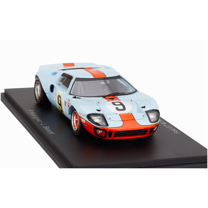 SPARK MODEL FORD USA GT40 4.9L V8 TEAM JW AUTOMOTIVE ENGINEERING GULF N 9 WINNER 24h LE MANS 1968 LUCIEN BIANCHI - P.RODRIGUEZ