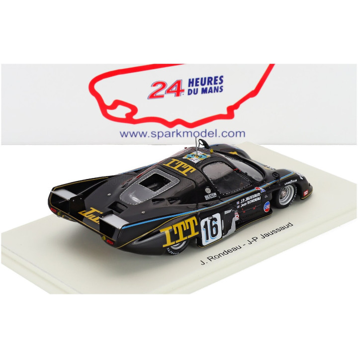 SPARK MODEL RONDEAU M397B 3.0L V8 TEAM JEAN RONDEAU N 16 WINNER 24h LE MANS 1980 JEAN RONDEAU - JEAN PIERRE JAUSSAUD - BLACK