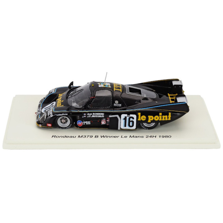 SPARK MODEL RONDEAU M397B 3.0L V8 TEAM JEAN RONDEAU N 16 WINNER 24h LE MANS 1980 JEAN RONDEAU - JEAN PIERRE JAUSSAUD - BLACK