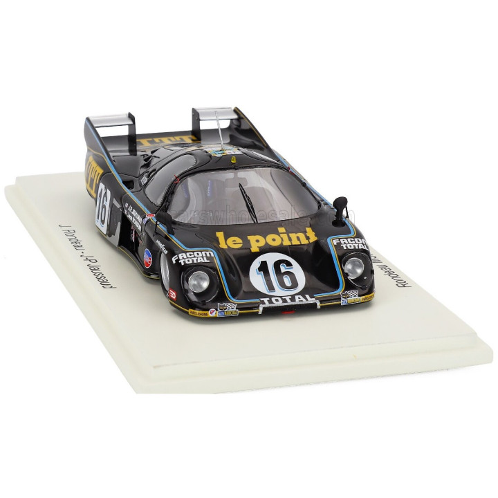 SPARK MODEL RONDEAU M397B 3.0L V8 TEAM JEAN RONDEAU N 16 WINNER 24h LE MANS 1980 JEAN RONDEAU - JEAN PIERRE JAUSSAUD - BLACK
