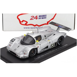 SPARK MODEL MERCEDES BENZ SAUBER C9 5.0L TURBO V8 TEAM SAUBER MERCEDES N 63 WINNER 24h LE MANS 1989 JOCHEN MASS - MANUEL REUTER