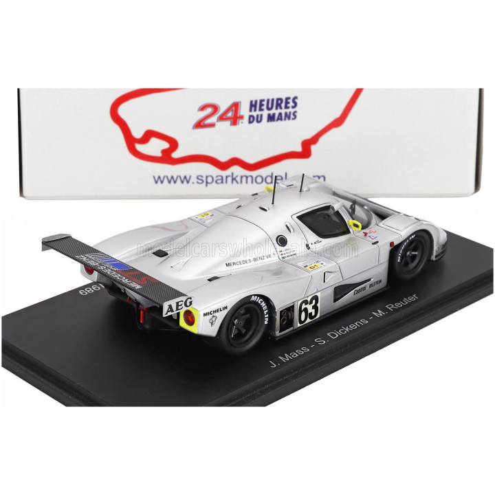 SPARK MODEL MERCEDES BENZ SAUBER C9 5.0L TURBO V8 TEAM SAUBER MERCEDES N 63 WINNER 24h LE MANS 1989 JOCHEN MASS - MANUEL REUTER