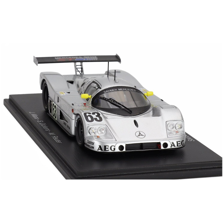 SPARK MODEL MERCEDES BENZ SAUBER C9 5.0L TURBO V8 TEAM SAUBER MERCEDES N 63 WINNER 24h LE MANS 1989 JOCHEN MASS - MANUEL REUTER