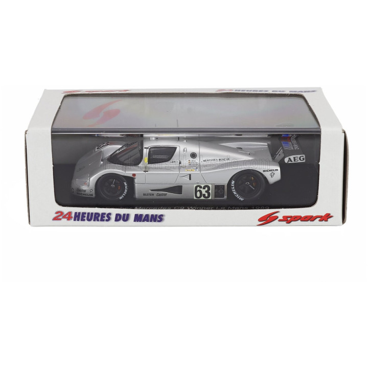 SPARK MODEL MERCEDES BENZ SAUBER C9 5.0L TURBO V8 TEAM SAUBER MERCEDES N 63 WINNER 24h LE MANS 1989 JOCHEN MASS - MANUEL REUTER