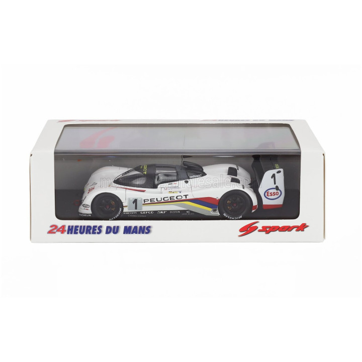 SPARK MODEL PEUGEOT 905 EVO1bis SA35 3.5L V10 TEAM PEUGEOT TALBOT SPORT N 1 WINNER 24h LE MANS 1992 DEREK WARWICK - YANNIK