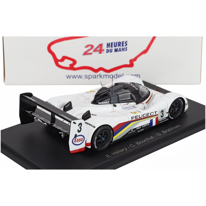 SPARK MODEL PEUGEOT 905 EVO1B 3.5L V10 TEAM PEUGEOT TALBOT SPORT N 3 WINNER 24h LE MANS 1993 GEOFF BRABHAM - CHRISTOPHE BOUCHUT