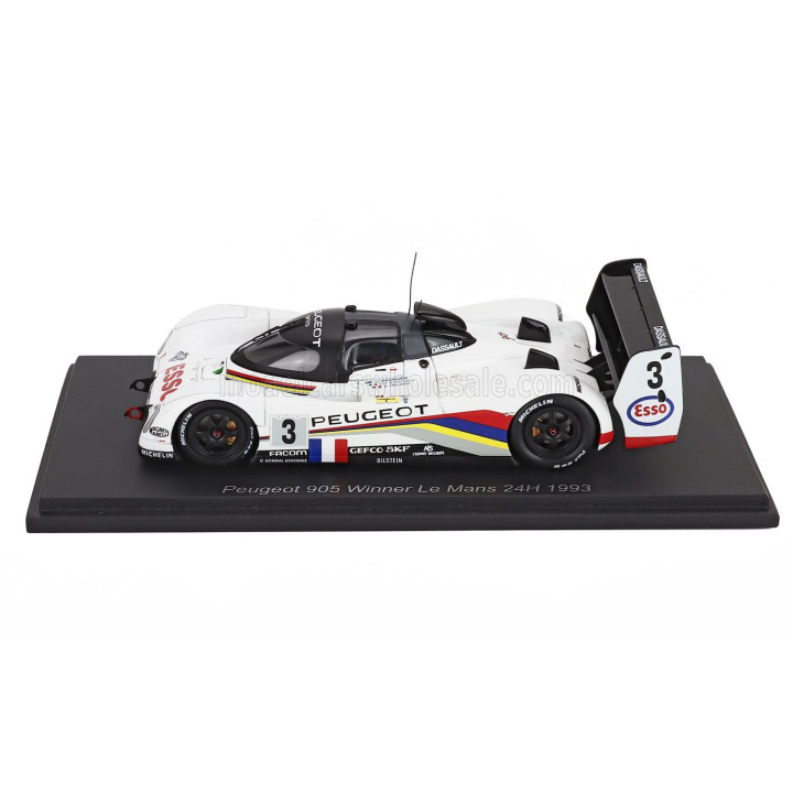 SPARK MODEL PEUGEOT 905 EVO1B 3.5L V10 TEAM PEUGEOT TALBOT SPORT N 3 WINNER 24h LE MANS 1993 GEOFF BRABHAM - CHRISTOPHE BOUCHUT