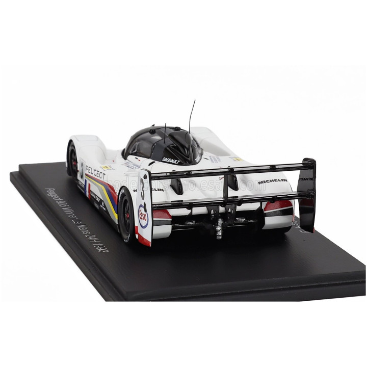 SPARK MODEL PEUGEOT 905 EVO1B 3.5L V10 TEAM PEUGEOT TALBOT SPORT N 3 WINNER 24h LE MANS 1993 GEOFF BRABHAM - CHRISTOPHE BOUCHUT