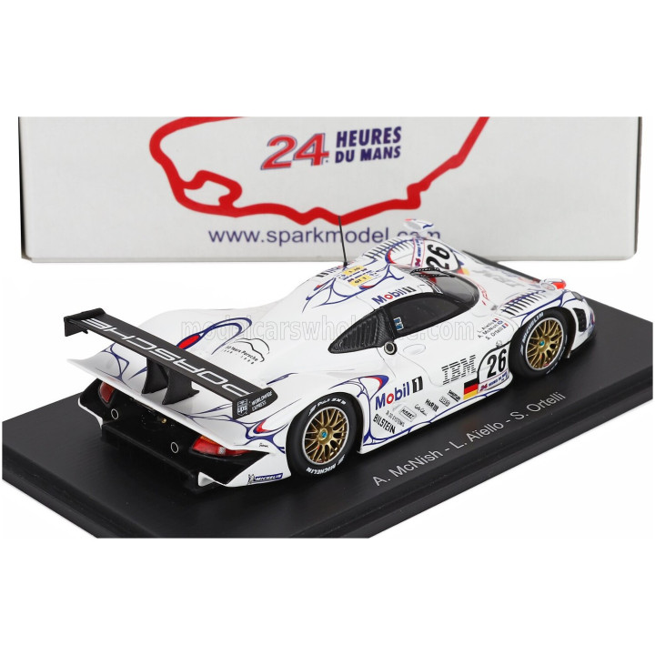 SPARK MODEL PORSCHE 911 GT1-98 3.2L TURBO TEAM PORSCHE AG MOBIL-1 N 26 WINNER 24h LE MANS 1998 ALLAN McNISH - LAURENT AIELLO