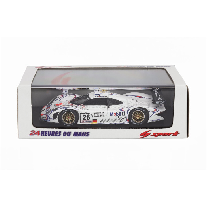 SPARK MODEL PORSCHE 911 GT1-98 3.2L TURBO TEAM PORSCHE AG MOBIL-1 N 26 WINNER 24h LE MANS 1998 ALLAN McNISH - LAURENT AIELLO