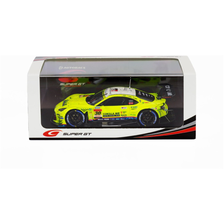 SPARK MODEL TOYOTA GR86 GT TEAM APR N 30 GT300 CLASS SUPER GT 2025 HIROAKI NAGAI - MANABU ORIDO - YELLOW 1/43