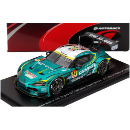 SPARK MODEL TOYOTA SUPRA GR TEAM SAITANA GREEN BRAVE N 52 GT300 CLASS SUPER GT 2025 HIROKI YOSHIDA - SEITA NONAKA - GREEN MET
